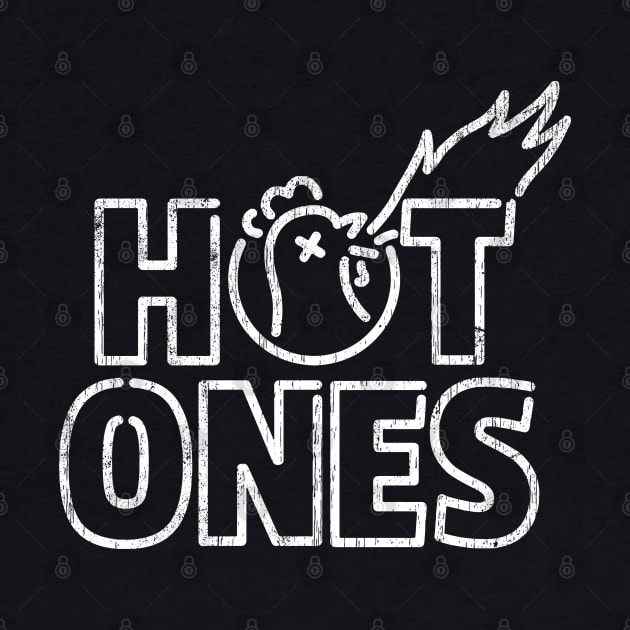 Hot Ones White by Super Cell Art